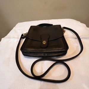 Coach black leatehr Willis bag 5180